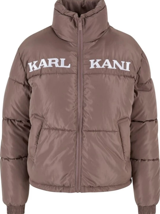 Foto van product Karl Kani Winterjas 'Essential' taupe / wit