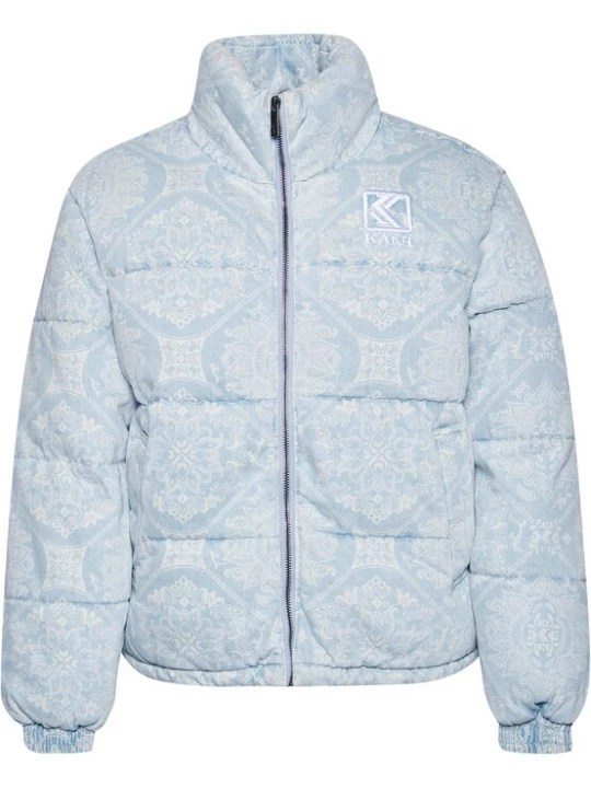 Foto van product Karl Kani Winterjas 'KW233-025-1' lichtblauw / wit