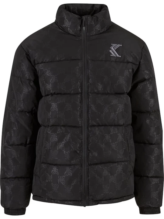 Foto van product Karl Kani Winterjas 'OgAop' stone grey / zwart