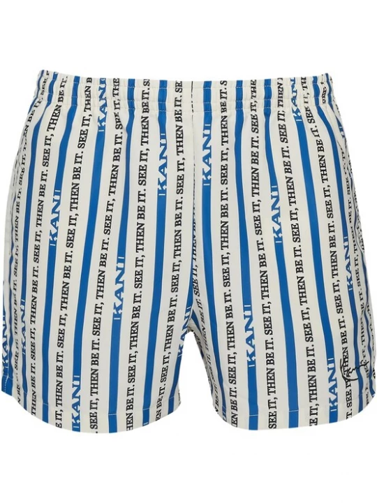 Foto van product Karl Kani Zwemshorts blauw / zwart / wit