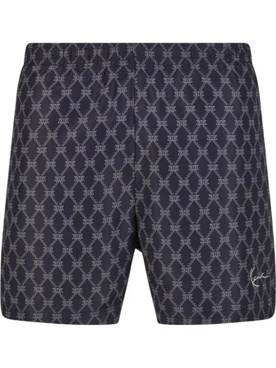 Foto van product Karl Kani Zwemshorts 'KM251-041-1 Signature Monogram Aop' nachtblauw / wit