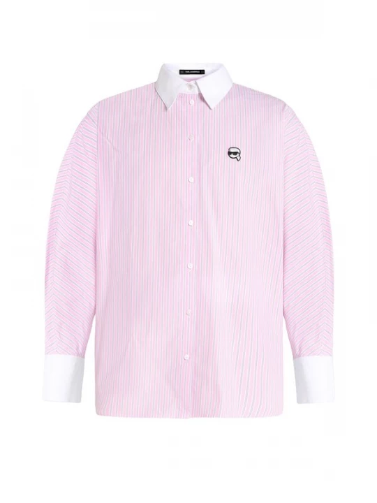 Foto van product Karl Lagerfeld Blouse 'Ikon' lila / rosa / wit