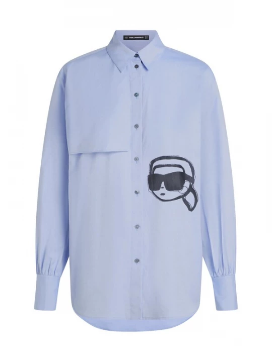 Foto van product Karl Lagerfeld Blouse lichtblauw / zwart