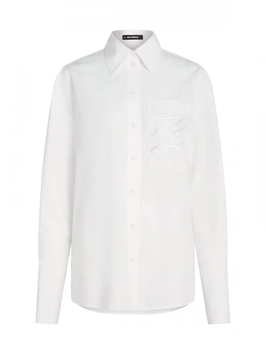 Foto van product Karl Lagerfeld Blouse 'X-Amber Valletta' wit