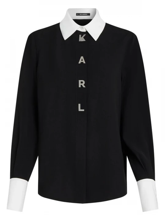 Foto van product Karl Lagerfeld Blouse zwart / wit