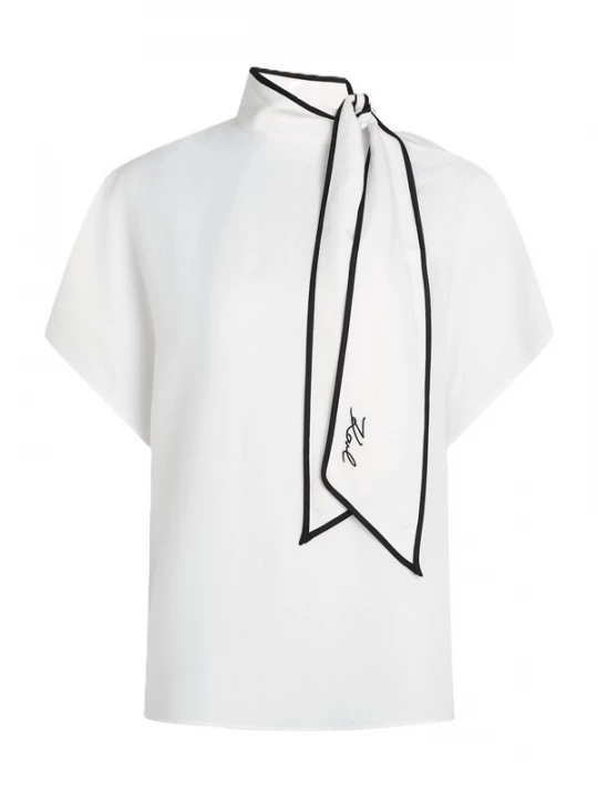 Foto van product Karl Lagerfeld Blouse zwart / wit