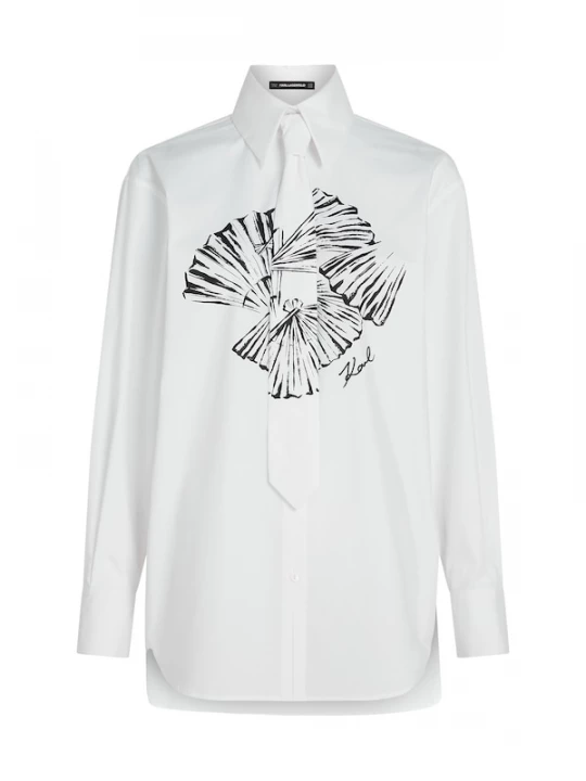 Foto van product Karl Lagerfeld Blouse zwart / wit