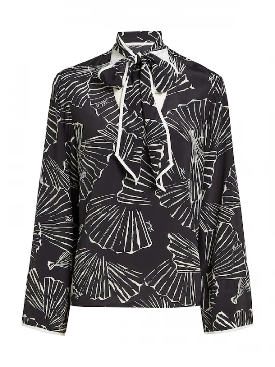 Foto van product Karl Lagerfeld Blouse zwart / wit