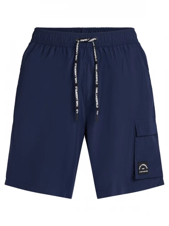 Foto van product Karl Lagerfeld Boardshorts ' RUE ST-GUILLAUME' blauw / zwart / wit