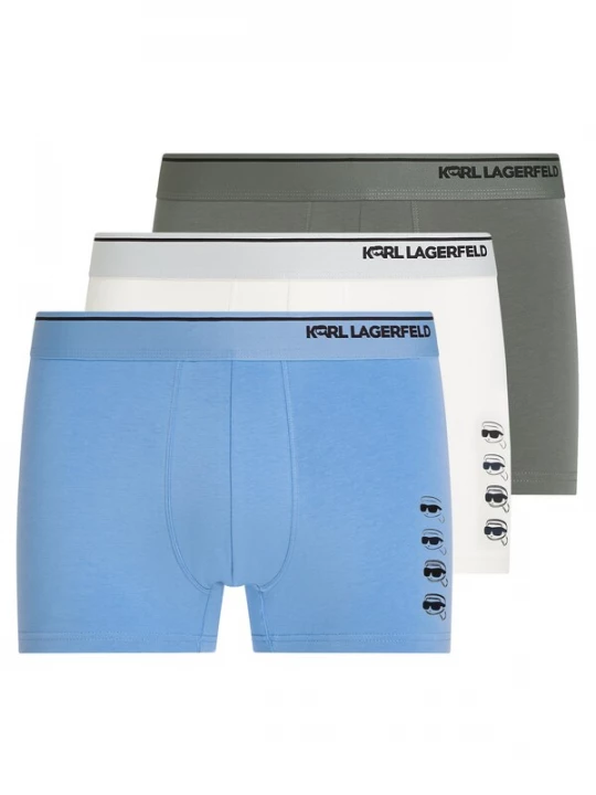 Foto van product Karl Lagerfeld Boxershorts 'Ikon' hemelsblauw / zwart / wit