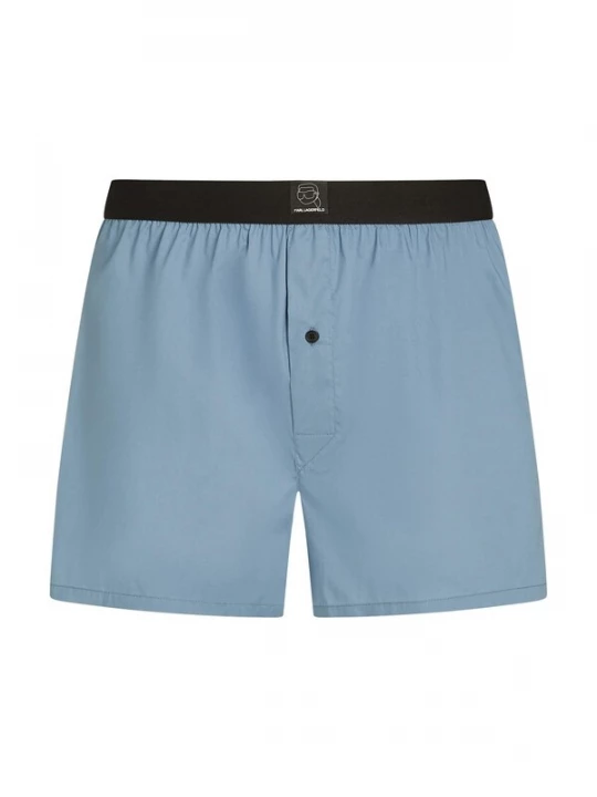 Foto van product Karl Lagerfeld Boxershorts lichtblauw / zwart
