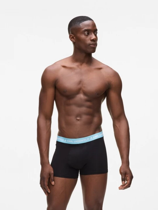 Foto van product Karl Lagerfeld Boxershorts lichtblauw / zwart / wit
