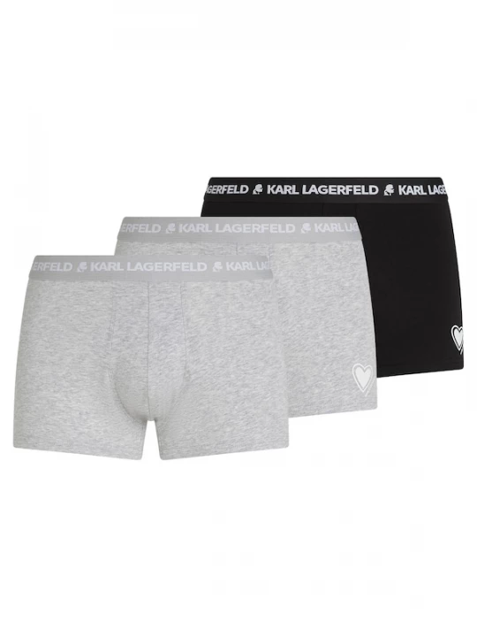 Foto van product Karl Lagerfeld Boxershorts lichtgrijs / wit