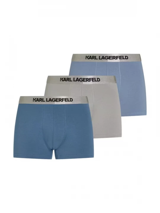 Foto van product Karl Lagerfeld Boxershorts smoky blue / grijs / zwart