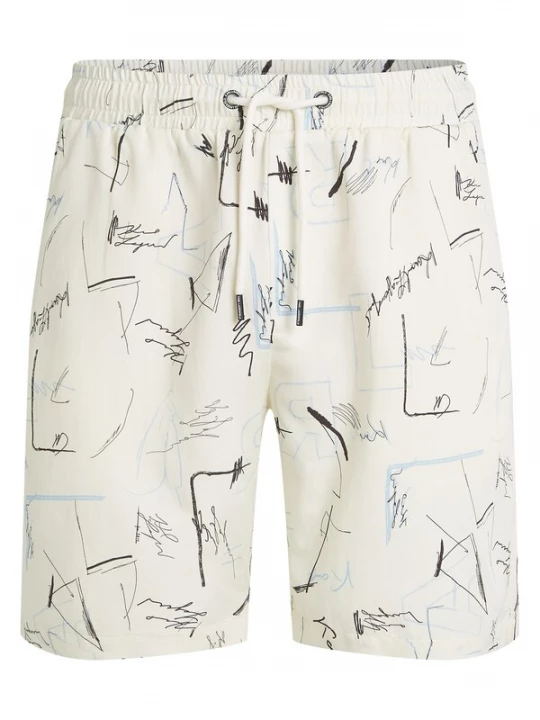 Foto van product Karl Lagerfeld Broek beige / lichtblauw / zwart