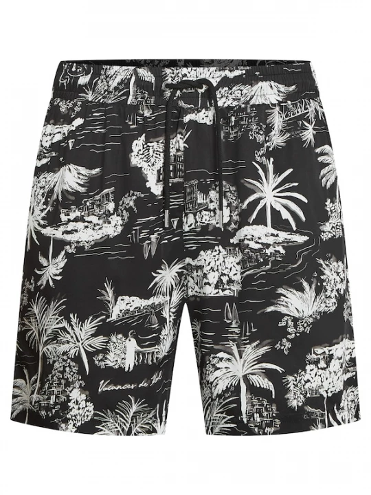 Foto van product Karl Lagerfeld Broek donkergrijs / zwart / wit
