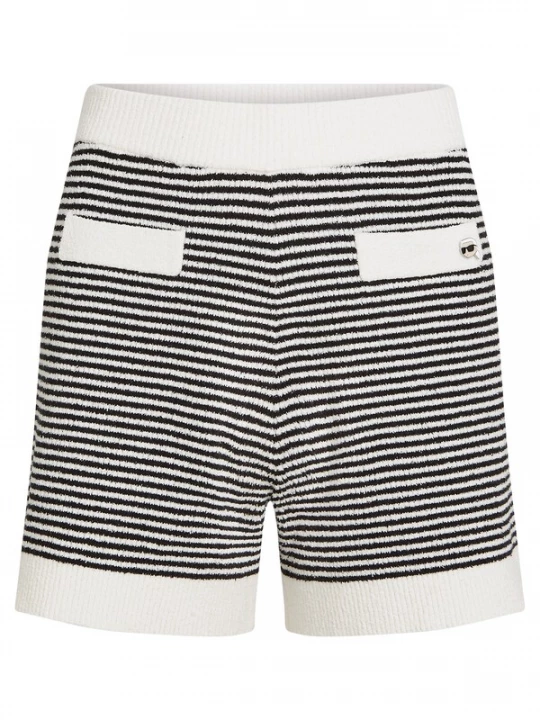Foto van product Karl Lagerfeld Broek 'Ikon' zwart / wit