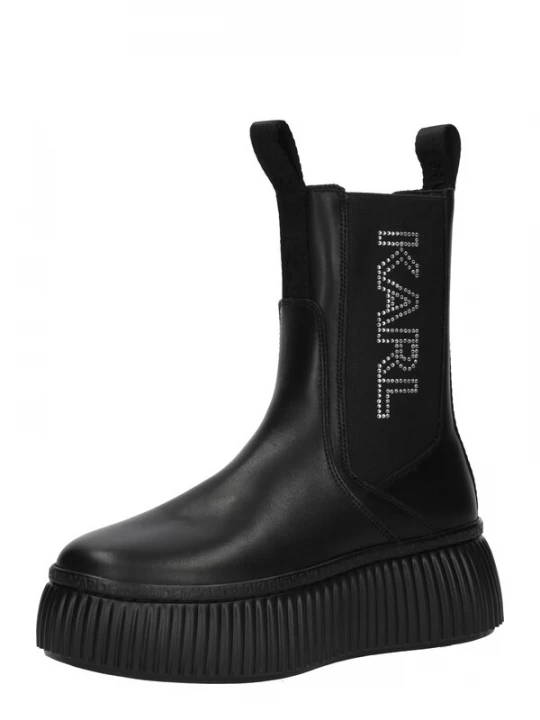 Foto van product Karl Lagerfeld Chelsea boots 'KREEPER LO' zilvergrijs / zwart