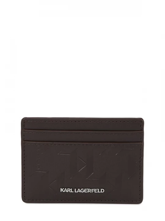 Foto van product Karl Lagerfeld Etui donkerbruin / wit