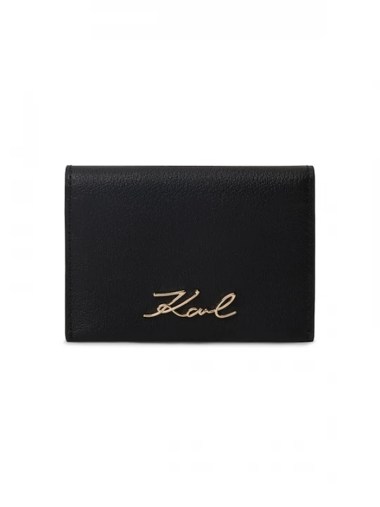 Foto van product Karl Lagerfeld Etui ' K / Signature Klappbares Kartenetui ' zwart