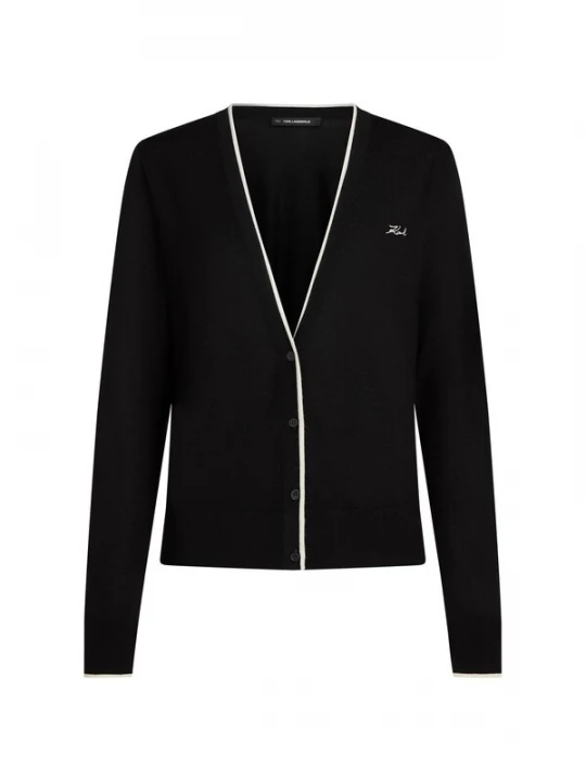 Foto van product Karl Lagerfeld Gebreid vest zwart