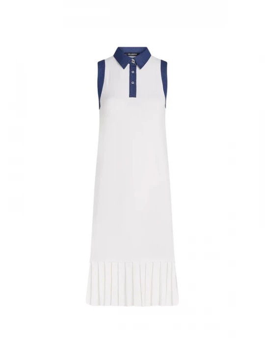 Foto van product Karl Lagerfeld Gebreide jurk 'Ikon' crème / blauw denim