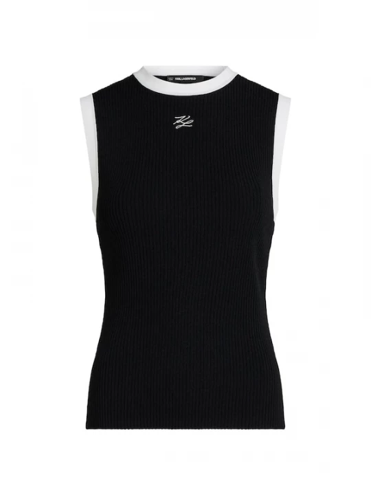 Foto van product Karl Lagerfeld Gebreide top zwart / wit