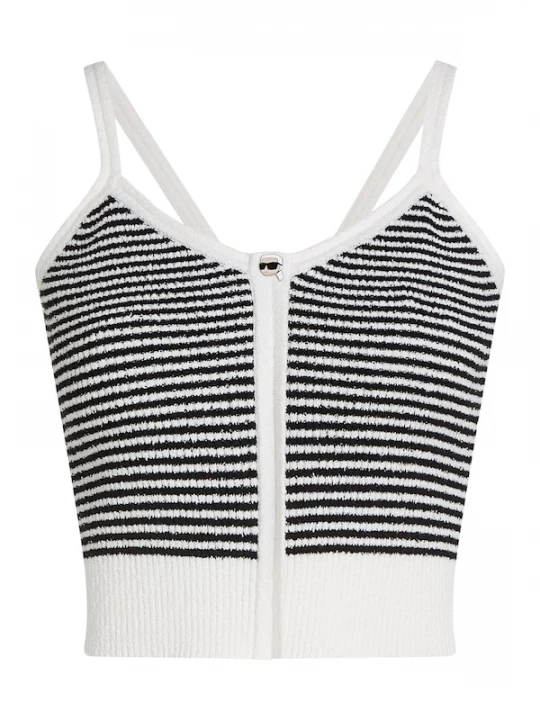 Foto van product Karl Lagerfeld Gebreide top zwart / wit