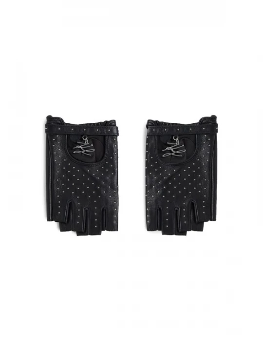 Foto van product Karl Lagerfeld Handschoenen met korte vingers ' K / Autograph Fingerlose Handschuhe mit Nieten ' zwart
