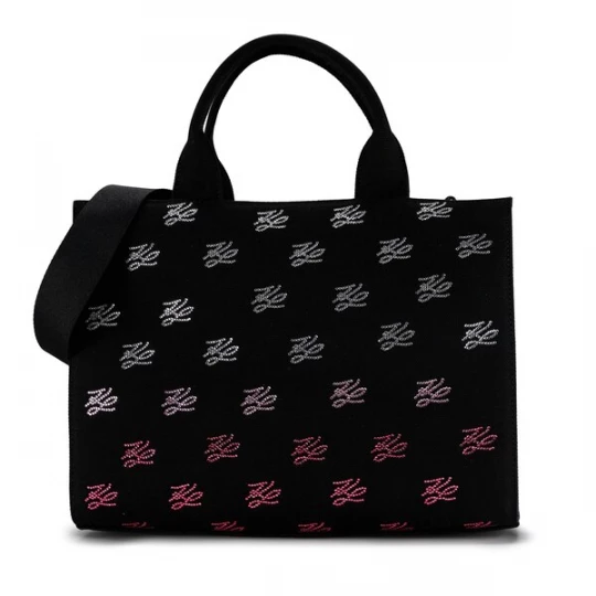 Foto van product Karl Lagerfeld Handtas 'Autograph' pink / zwart / wit