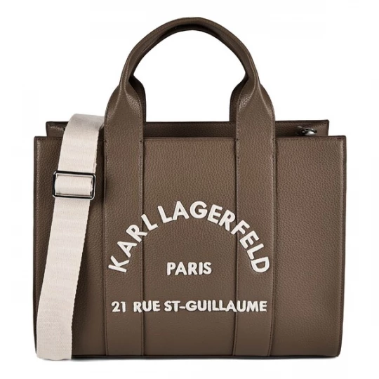 Foto van product Karl Lagerfeld Handtas chocoladebruin / wolwit