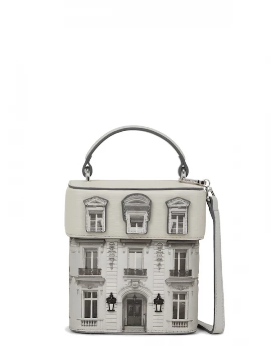 Foto van product Karl Lagerfeld Handtas 'Essentials Maison' beige / lichtgrijs / zwart