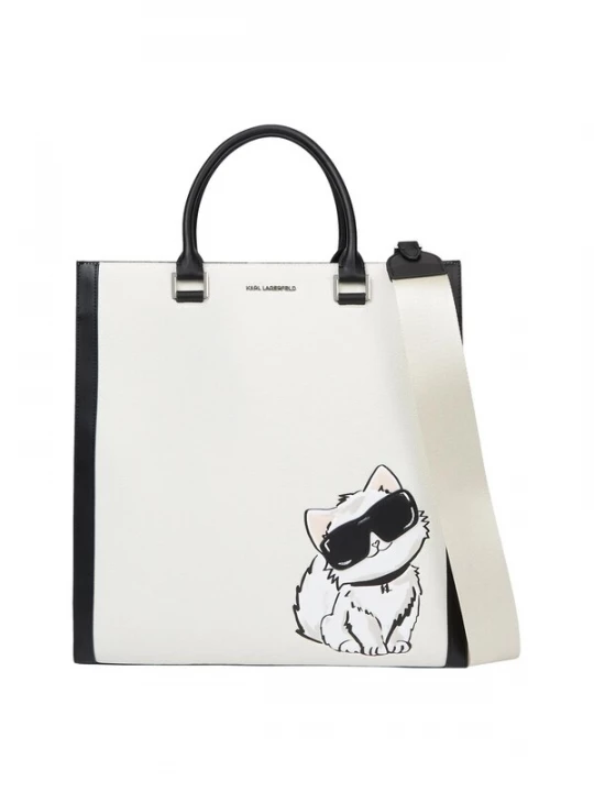Foto van product Karl Lagerfeld Handtas 'Ikon Choupette' zwart / wit