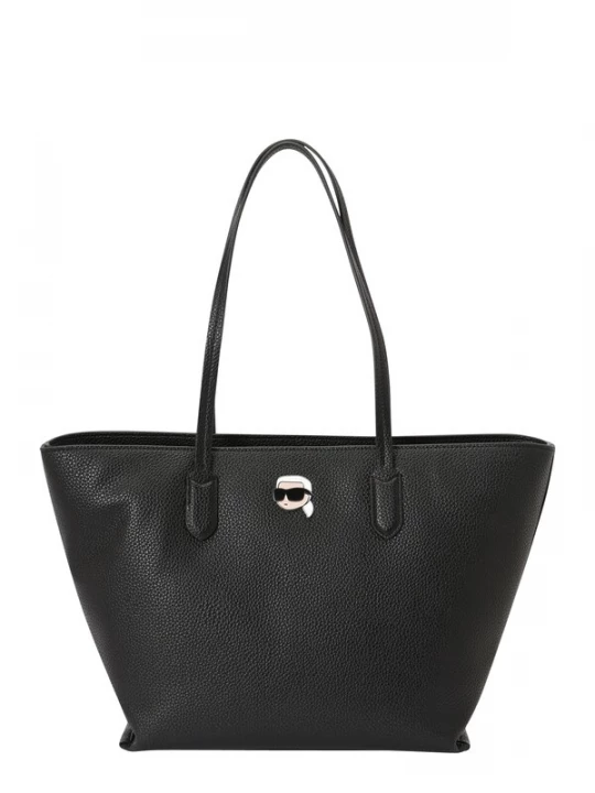 Foto van product Karl Lagerfeld Handtas 'Ikon Pebble' nude / zwart / wit