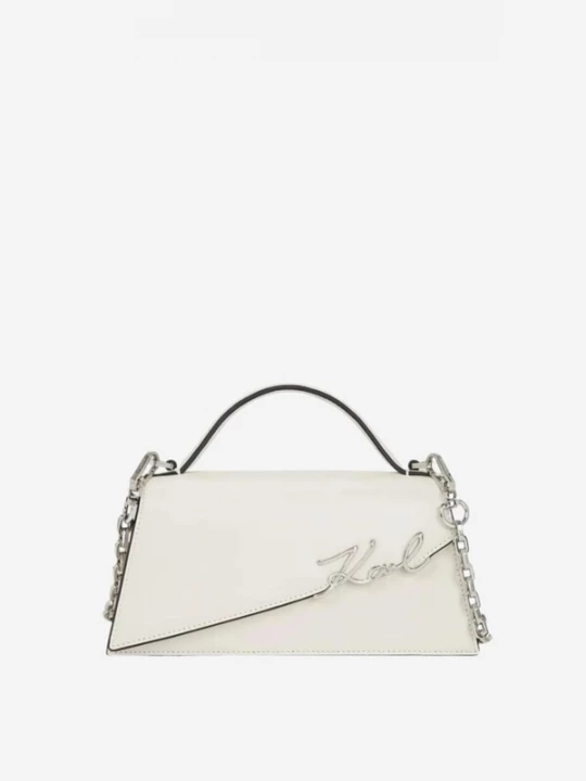 Foto van product Karl Lagerfeld Handtas 'Karl Lagerfeld Sac Bandoulière Essentials Blanc' wit
