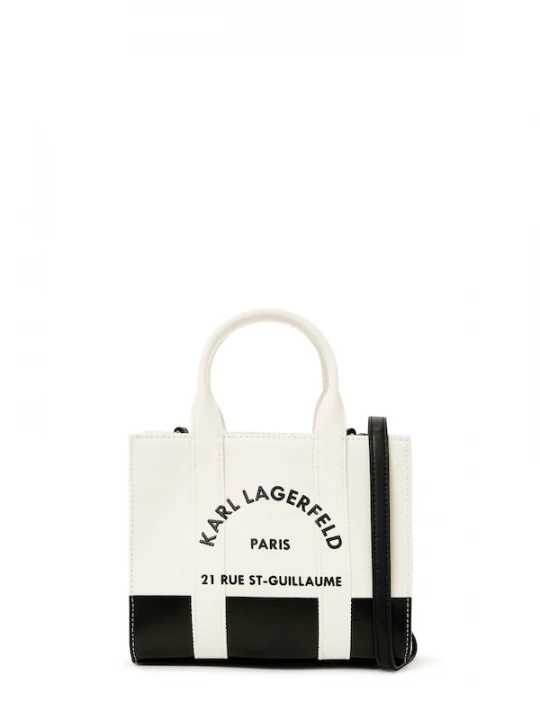 Foto van product Karl Lagerfeld Handtas 'RUE ST-GUILLAUME' crème / zwart