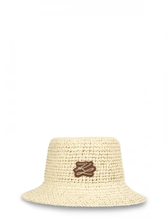 Foto van product Karl Lagerfeld Hoed beige / chocoladebruin