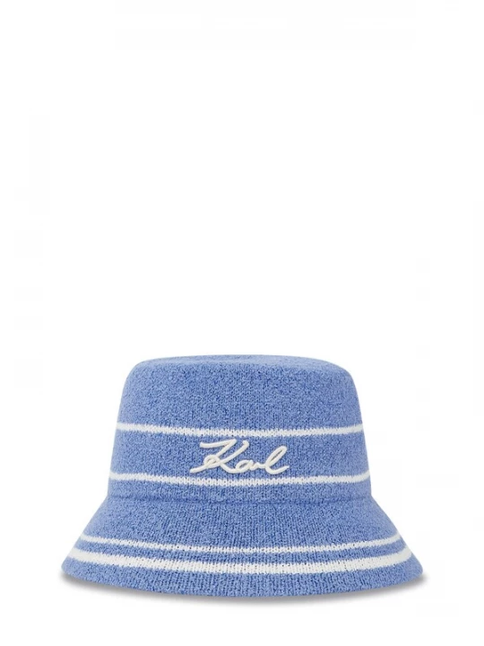 Foto van product Karl Lagerfeld Hoed royal blue / koningsblauw / wit