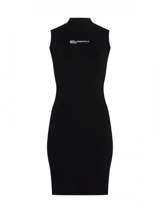 Foto van product KARL LAGERFELD JEANS Gebreide jurk zwart / wit