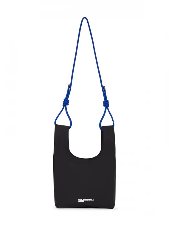 Foto van product KARL LAGERFELD JEANS Handtas 'CORD' zwart / natuurwit