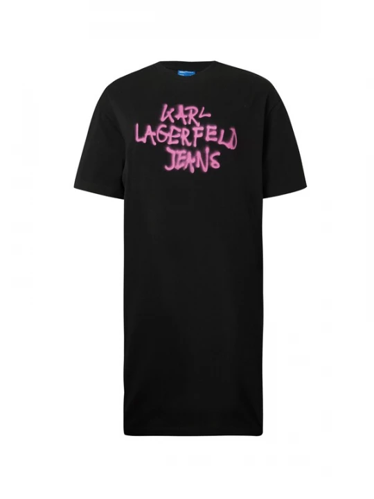 Foto van product KARL LAGERFELD JEANS Jurk fuchsia / zwart