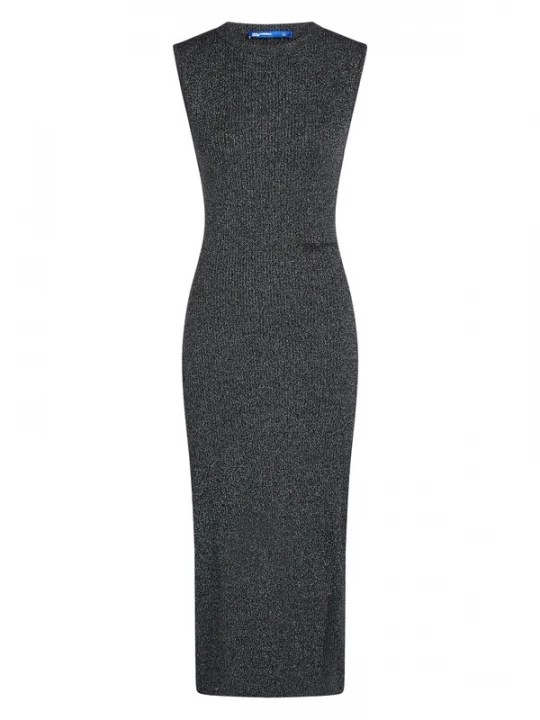 Foto van product KARL LAGERFELD JEANS Jurk ' Metallic' antraciet