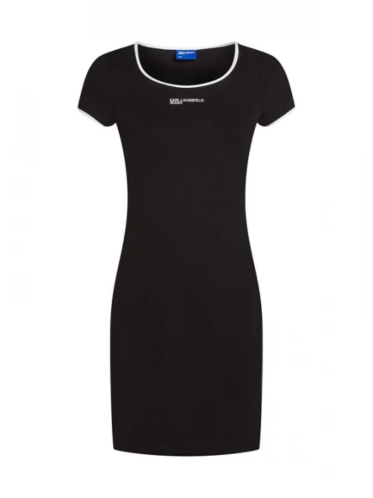 Foto van product KARL LAGERFELD JEANS Jurk 'Milano' zwart / wit