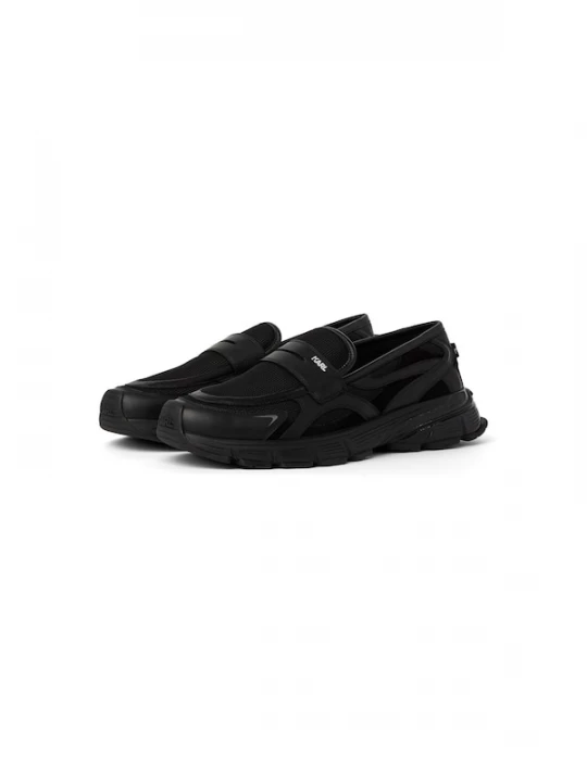 Foto van product KARL LAGERFELD JEANS Mocassins ' ORION MIX ' zwart
