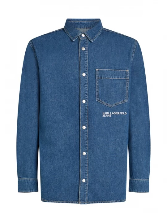 Foto van product KARL LAGERFELD JEANS Overhemd blauw denim