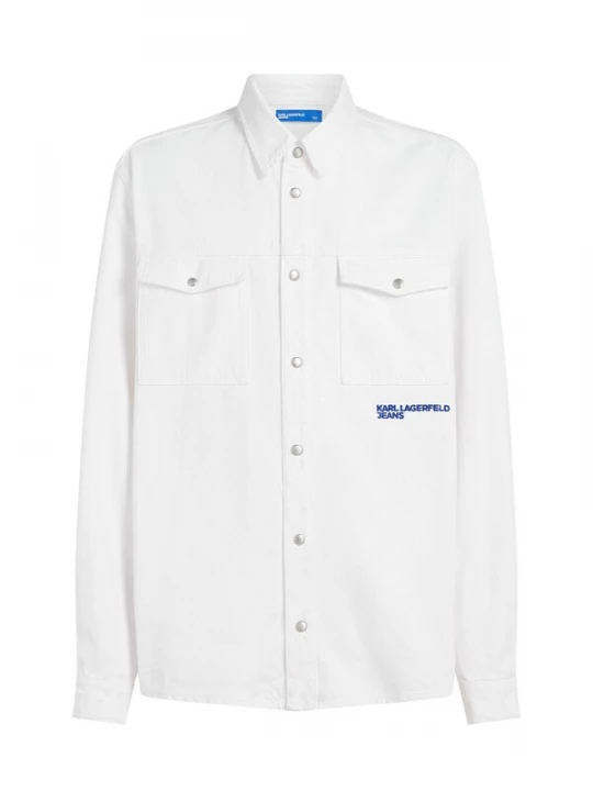 Foto van product KARL LAGERFELD JEANS Overhemd blauw / wit