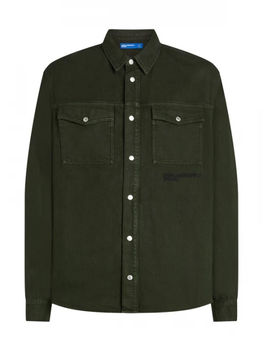 Foto van product KARL LAGERFELD JEANS Overhemd donkergroen