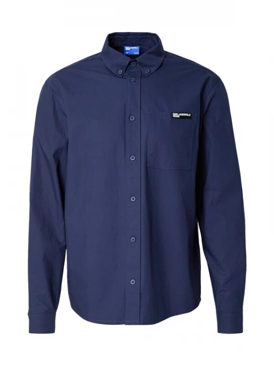 Foto van product KARL LAGERFELD JEANS Overhemd marine / wit