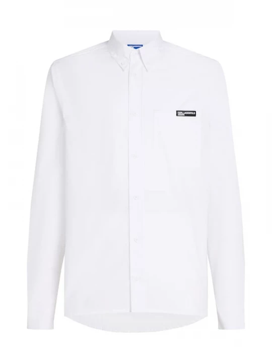 Foto van product KARL LAGERFELD JEANS Overhemd 'Poplin' wit