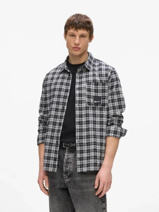 Foto van product KARL LAGERFELD JEANS Overhemd zwart / wit